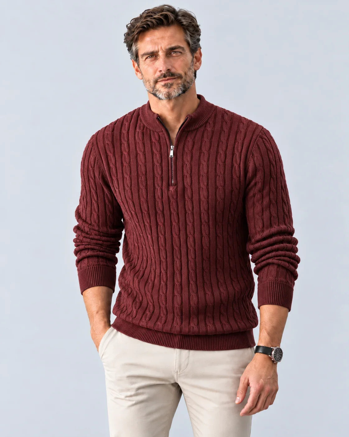 Pullover mit Reißverschluss - Henrik