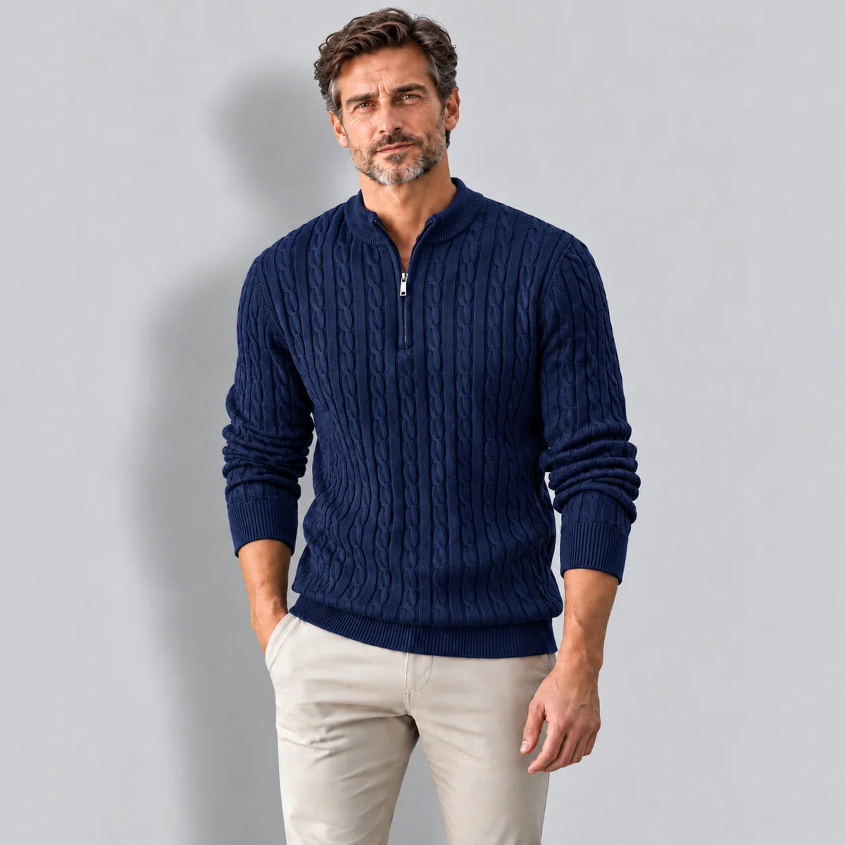 Pullover mit Reißverschluss - Henrik