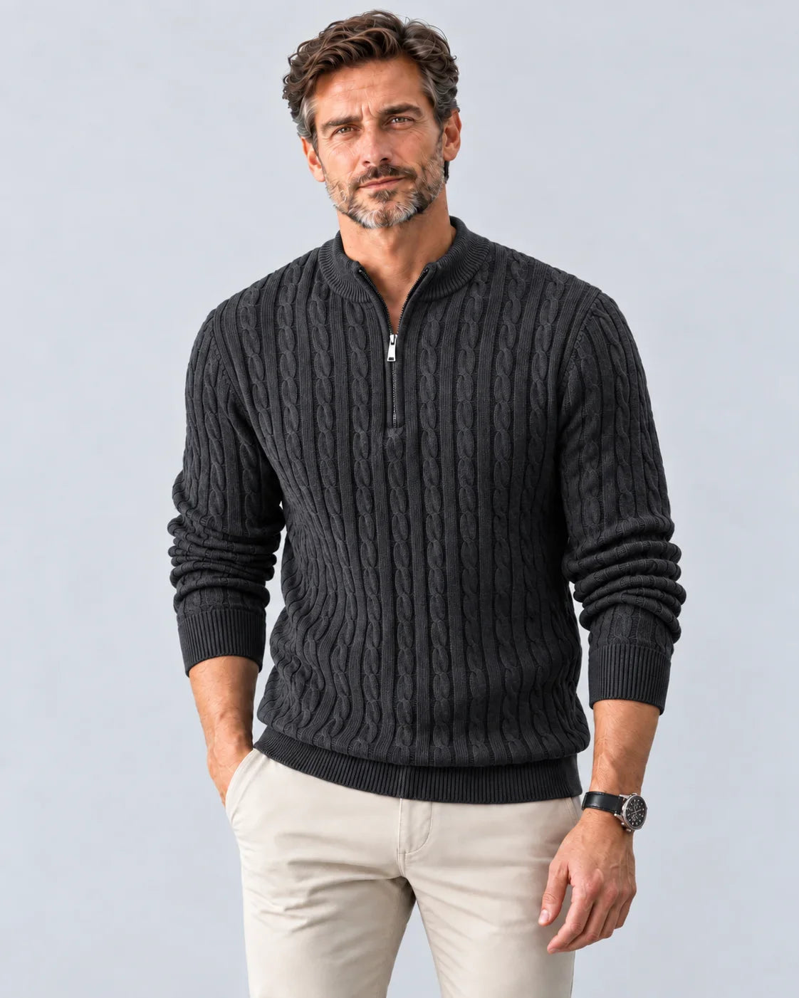 Pullover mit Reißverschluss - Henrik