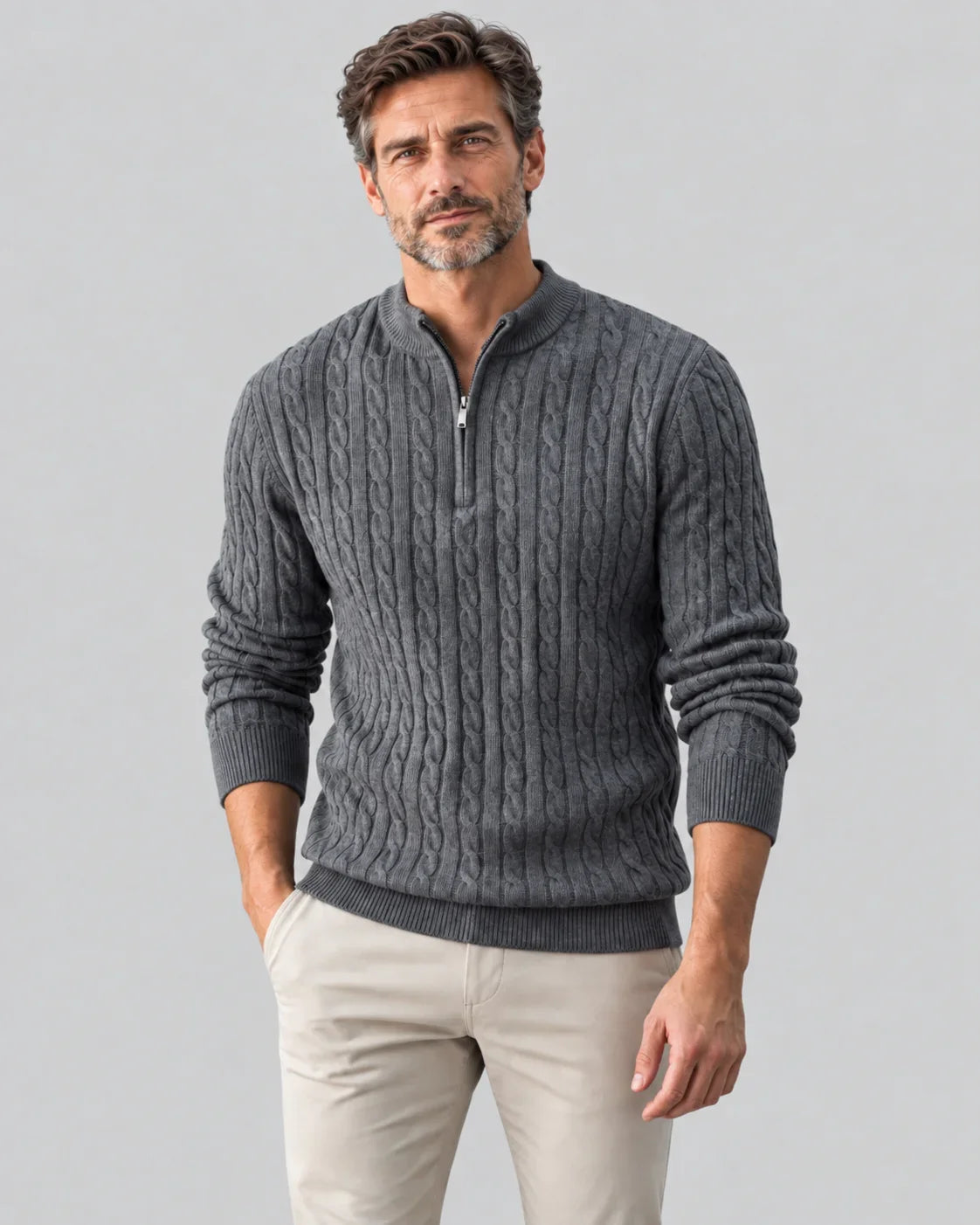 Pullover mit Reißverschluss - Henrik