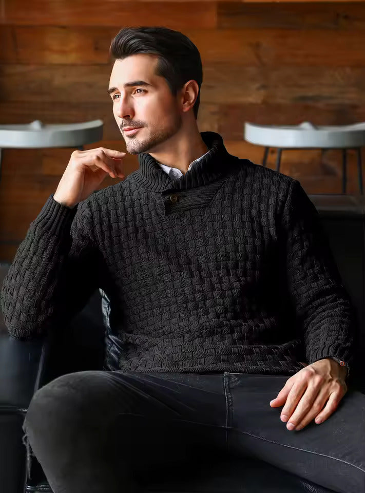 Auguste Shawl Collar Knit Jumper