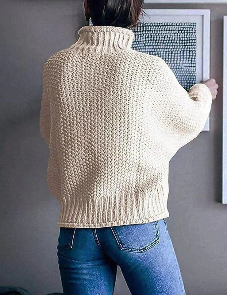 Lena Damen Klassischer Strickpullover