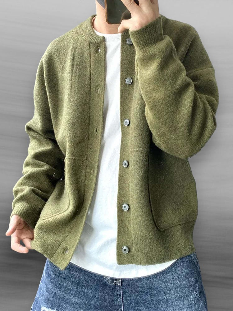 Luca Herren-Strickjacke mit Knöpfen