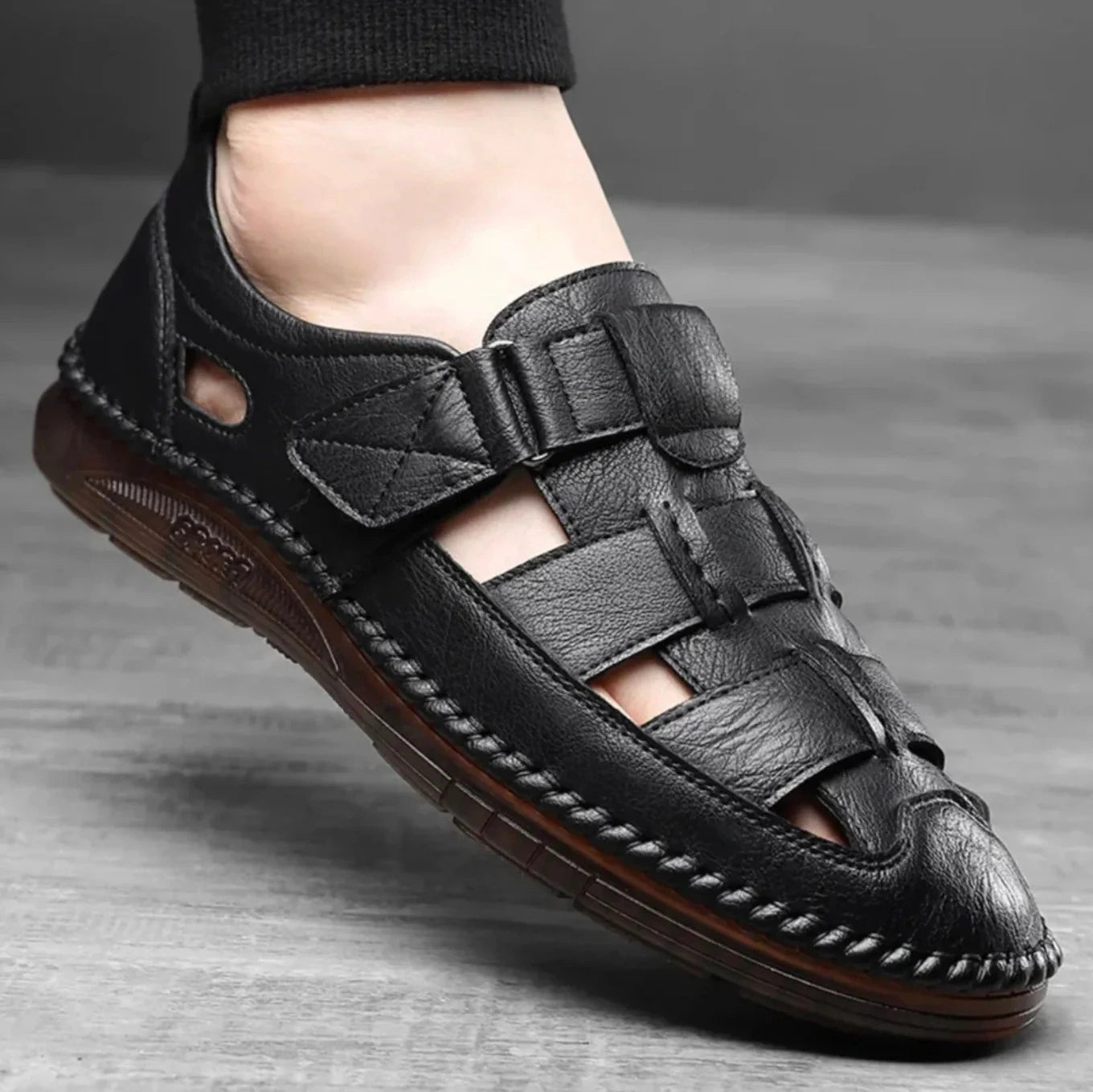Orthopädische Ledersandalen – Santorin