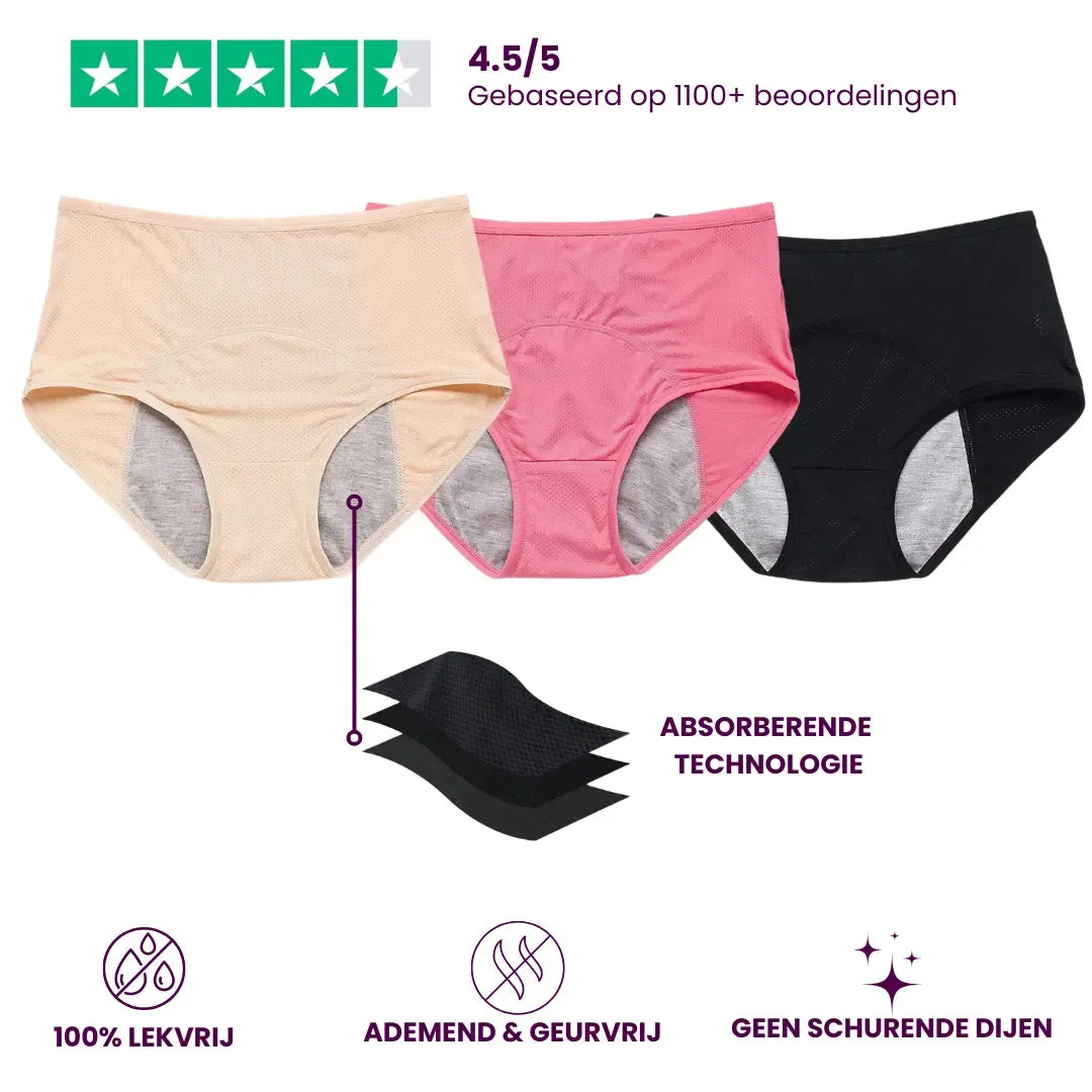 VitalDry | Auslaufsichere Unterwäsche | 5er-Pack