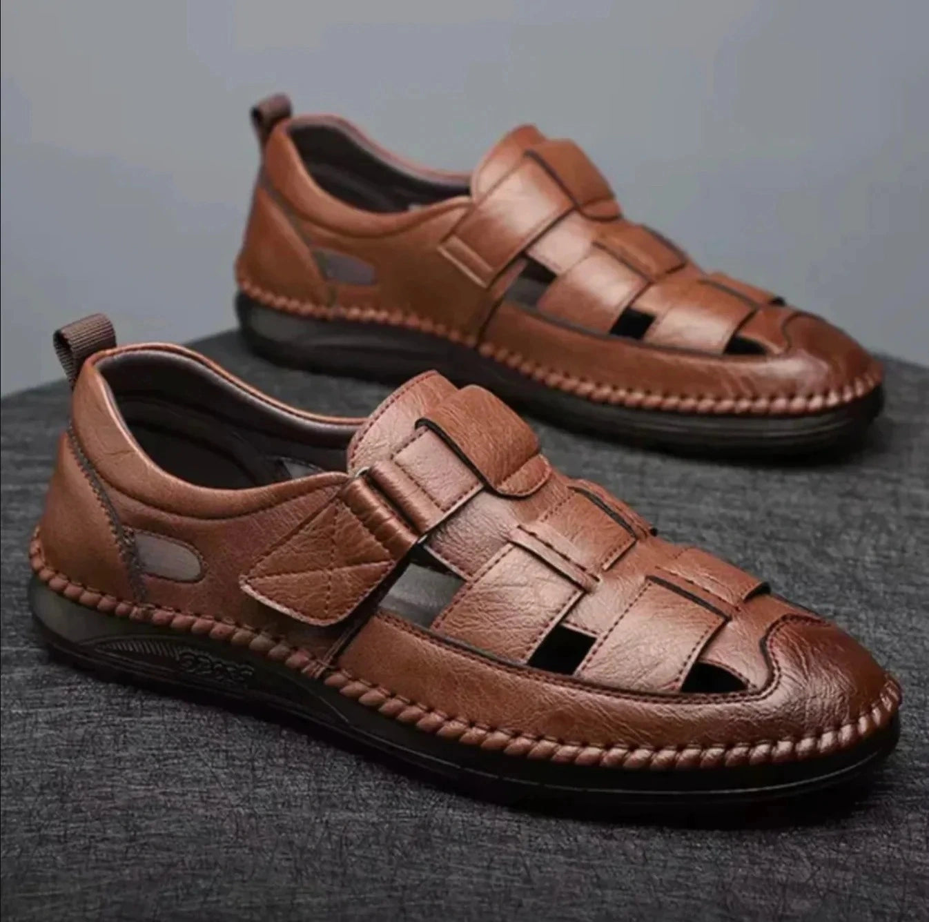Orthopädische Ledersandalen – Santorin