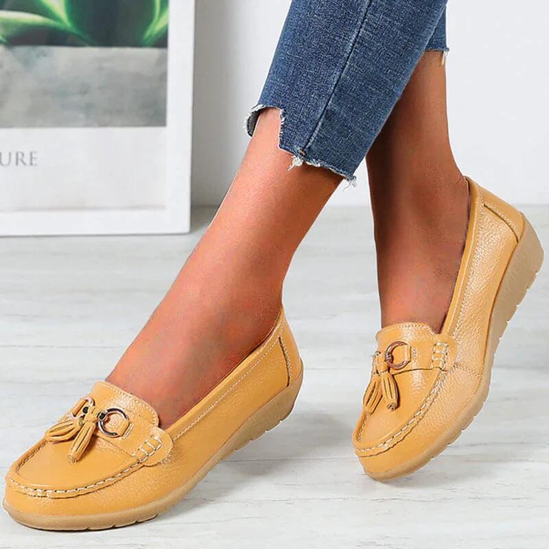 Orthopedische leren mocassin - Mary