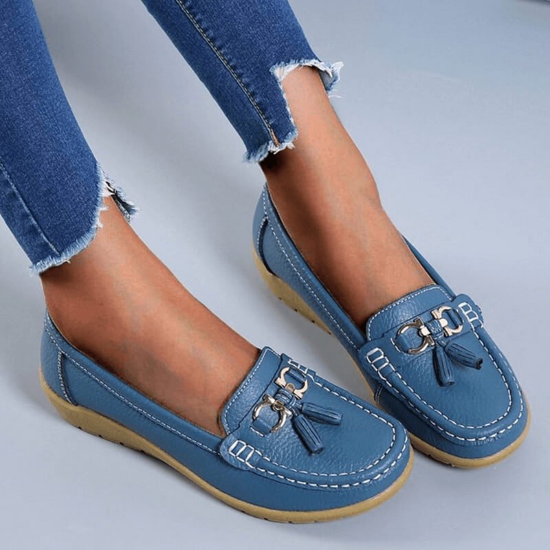 Orthopedische leren mocassin - Mary